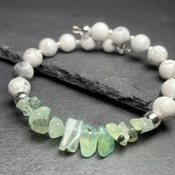 Artisan Natural Crystal Gemstone And Bangle Bracelet Cuff - Picture 11 of 11